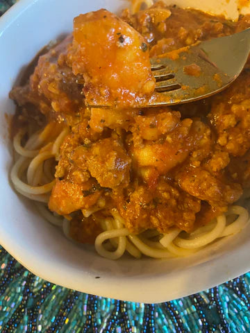 Vida's Shrimp Spaghetti